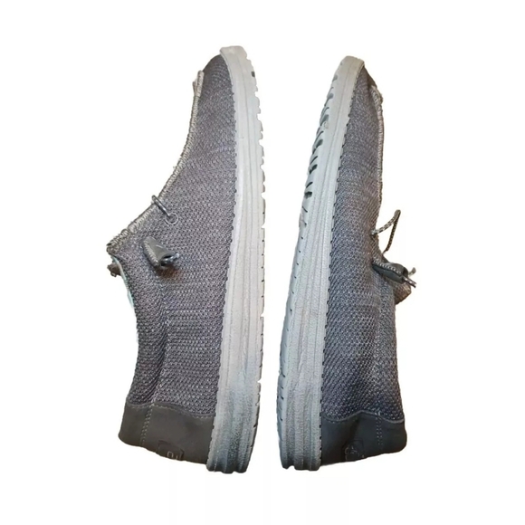 Hey Dude Mens Wally Sox In Charcoal 12 - Picture 10 of 13